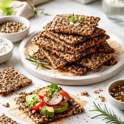 Image of Crunchy Seed Crackers