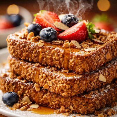 Image of Crunchy Vanilla Almond French Toast