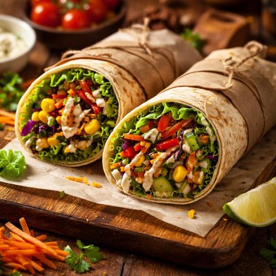 Image of Crunchy Vegetable Wrap