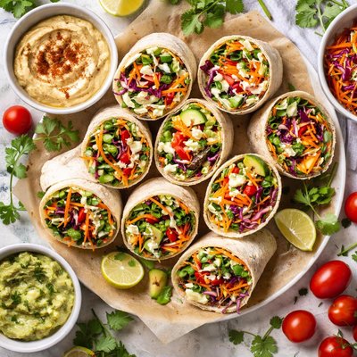 Image of Crunchy Veggie Tortilla Wraps