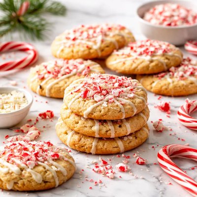 Image of Crushed Candy Cane Cookies