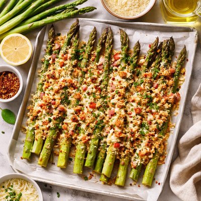Image of Crusted Asparagus Uberkrustete Spargel
