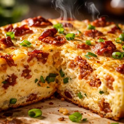 Image of Crustless Bacon and Egg Quiche