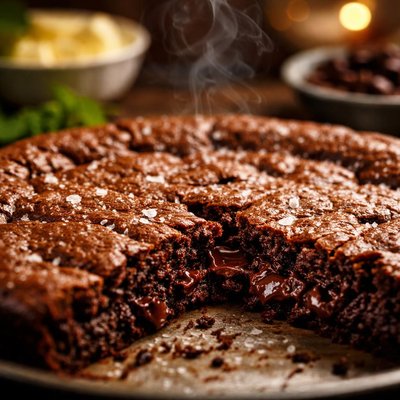 Image of Crustless Brownie Pie