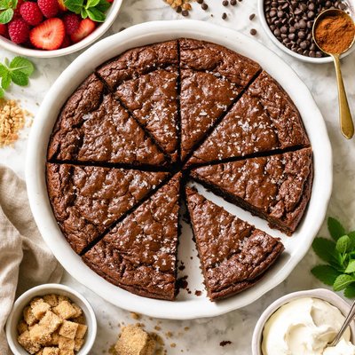 Image of Crustless Brownie Pie from My Great Recipes