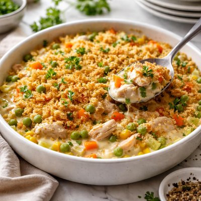 Image of Crustless Chicken Pot Pie