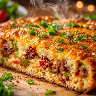 Image of Crustless Chili Cheese Quiche
