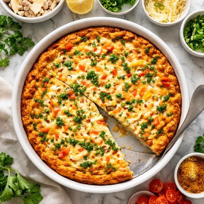 Image of Crustless Crabmeat Quiche