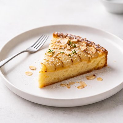 Image of Crustless Pear and Almond Tart