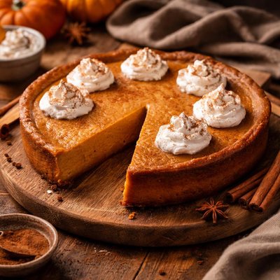 Image of Crustless Pumpkin Pie Low Calorie