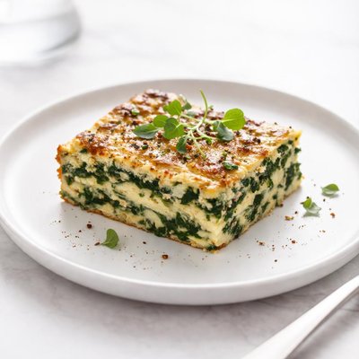 Image of Crustless Spinach Pie