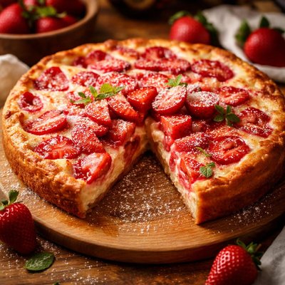 Image of Crustless Strawberry Pie