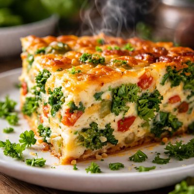 Image of Crustless Vegetable Quiche