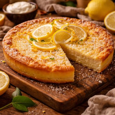 Image of Crustless Zesty Lemon Pie