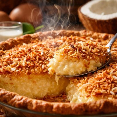 Image of Crusty Coconut Custard