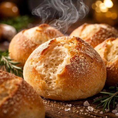Image of Crusty Dinner Rolls