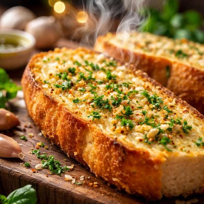 Image of Crusty Garlic Bread