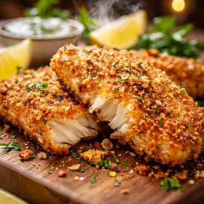 Image of Crusty Oven Fried Fish