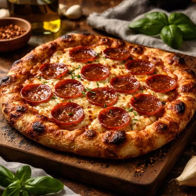 Image of Crusty Pepperoni Pizza