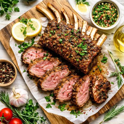 Image of Crusty Rack of Lamb with Parsley