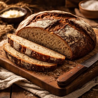 Image of Crusty Sourdough Rye Bread
