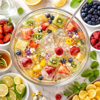 Image of Crystal Clear Punch with Fruit Cubes