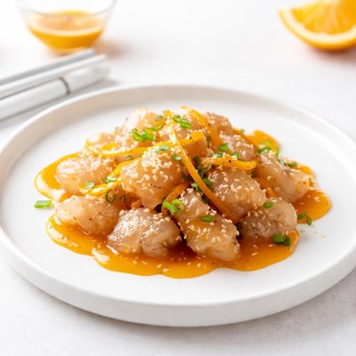 Image of Crystal Pork in Orange Sauce