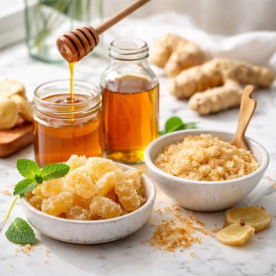 Image of Crystallized Ginger Ginger Syrup Ginger Sugar