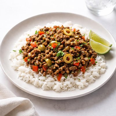 Image of Cuban Chopped Beef and Rice