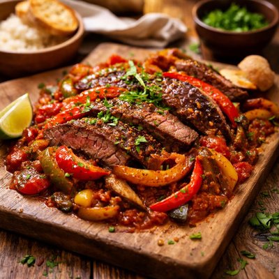 Image of Cuban Flank Steak and Pepper Stew