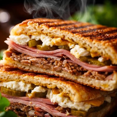 Image of Cuban Sandwich with Fresh Goat Cheese