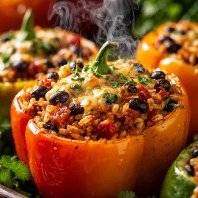 Image of Cuban Stuffed Bell Peppers