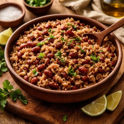 Image of Cuban Style Red Beans and Rice Congri Traditional