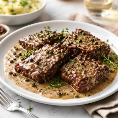 Image of Cube Steaks Au Poivre