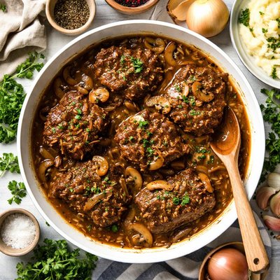 Image of Cube Steaks with Gravy