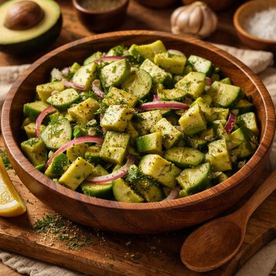 Image of Cucumber and Avocado Salad