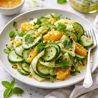 Image of Cucumber and Fennel with Orange Mint Dressing
