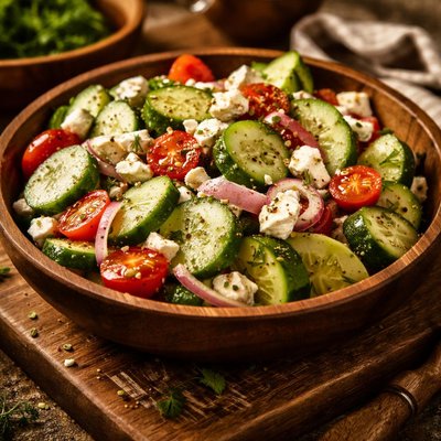 Image of Cucumber and Feta Salad