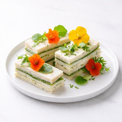 Image of Cucumber and Mastershalum Tea Sandwiches Tasty Dish