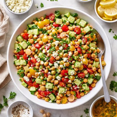 Image of Cucumber Chickpea Salad