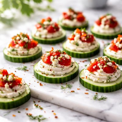Image of Cucumber Chip Appetizers