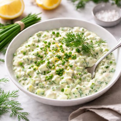 Image of Cucumber Chive Sauce for Fish Poultry