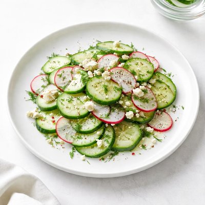 Image of Cucumber Dill Salad with Radish and Feta