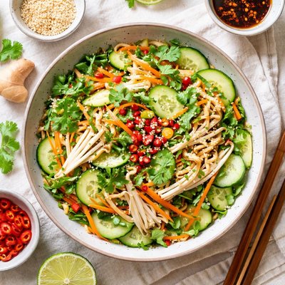 Image of Cucumber Enoki Salad