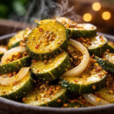 Image of Cucumber Onion Mustard Pickles