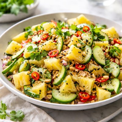Image of Cucumber Pineapple Salad