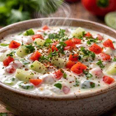 Image of Cucumber Red Pepper Raita