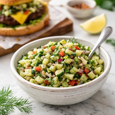 Image of Cucumber Relish Topping for Burgers