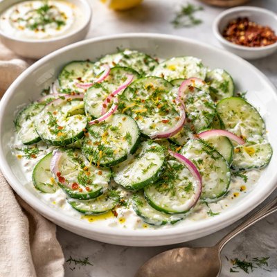 Image of Cucumber Salad with Yogurt