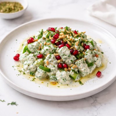 Image of Cucumber Salad with Yogurt Middle East Palestine